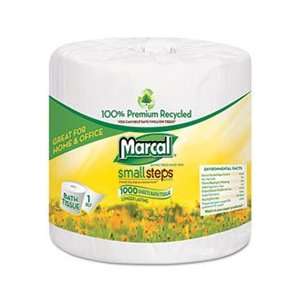  100% Premium Recycled 1 Ply Bath Tissue, 1000 Sheets/Roll 