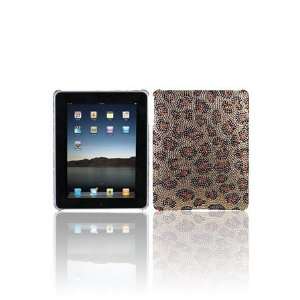  iPad Full Diamond Snap on Back Shell   Brown Leopard (Free 