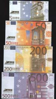 EURO AUSTRIA BELGIUM 5 10 20 50 100 200 500 ECU UNC SET  