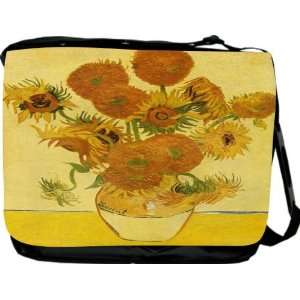  Van Gogh Art Still Life with Sunflowers Messenger Bag   Book Bag 