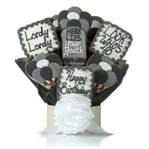 Over The Hill 40 Personalized Cookie Bouquet  Grocery 