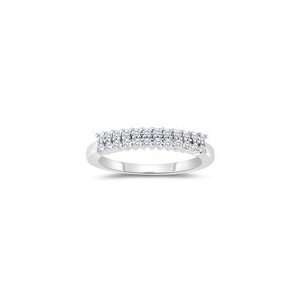  0.36 Cts Diamond Wedding Band in 14K White Gold 7.5 
