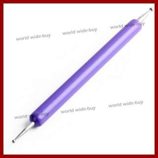   Gel Acrylic Nail Art Tips Builder Brush Pen Design Rounded Edge  