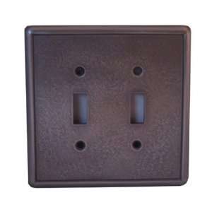 Fresco   Satin Nickel Silver Switch Plate / 2 Toggle: Home 