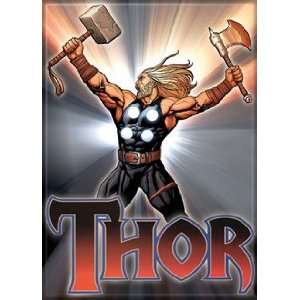  Marvel Comics Thor Red Logo Magnet 20135MV Toys & Games