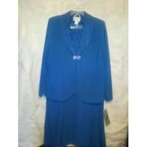  3 Piece Blue Skirt Suit 