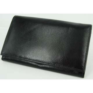 NEW genuine leather black DESIGNER WOMENS WALLET purse  