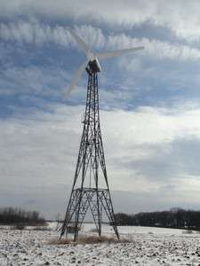 Windmatic 65KW wind turbine generator with nacelle, blades, tower 