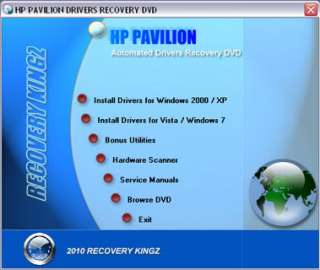 HP Pavilion ze4500 Driver Restore Recovery Disc CD  