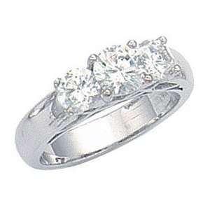   ct GIA diamond engagement ring SI1 three stone ring 
