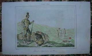 1837 Vernier / De Bry print FLORIDA INDIANS #6  