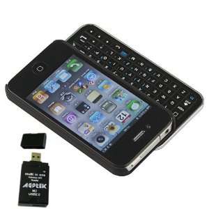   Keyboard with Rubberized hard shell case for iphone 4 (AT&T or Verizon
