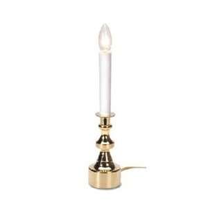  Electric Welcome Candle Lamp with Large Metallic Gold Base 