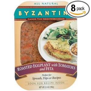 Byzantine Roasted Eggplant With Tomato And Feta, 5.5 Ounce Tray (Pack 