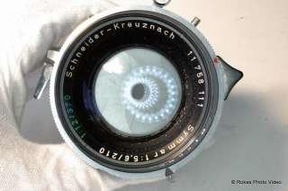 Schneider Kreuznach 210mm f5.6   370mm f12 Symar Lens  