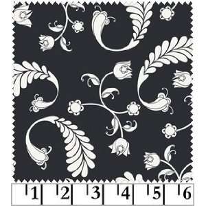  Quilting Fabric Essentials II Black and White Paisley 