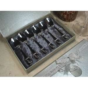  Available Jul 20 DLusso 6pc Stainless demi spoons Venice 