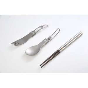   Spoon, Fork, and Extendable Chopsticks (TW 106 US)