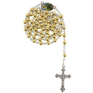   6mm Bead Linked Rosary   St. Jude Centerpiece   19 Overall Length