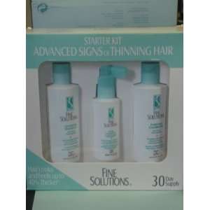 Fine Solutions Starter Kit Beginning Signs of Thinning Hair Chemically 