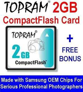 2GB Compact Flash CF Card for CANON EOS REBEL 30D 400D  