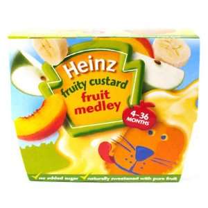 Heinz 4 Month Fruity Custard Fruit Grocery & Gourmet Food