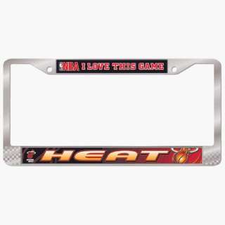  Miami Heat Chrome License Plate Frame **: Sports 