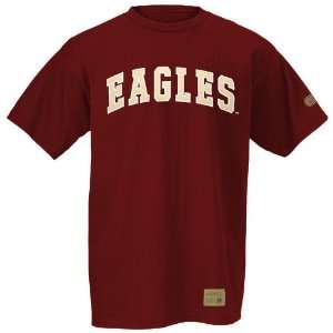 Boston College Eagles Maroon Campus Yard Embroidered T shirt:  