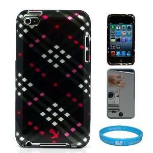 Two Piece Criss Cross Design Protective Hard Shell Crystal Cover Case 
