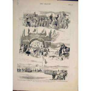  Volunteers Portsmouth Portland Hall Cosham Print 1882 