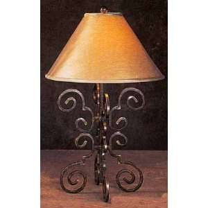    Black Metallic Gold Wrought Iron Table Lamp: Home Improvement