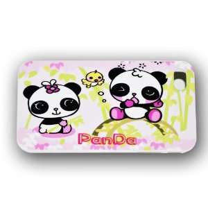  Ec00046e Cute Panda Case Hard Case Cover for Apple Iphone4 