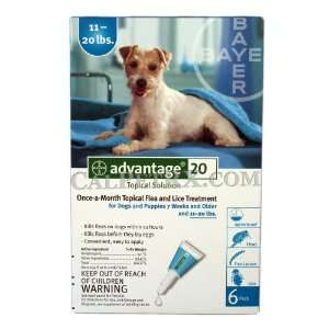  12 MONTH Advantage II Flea Control (for Dogs 11 20 lbs 