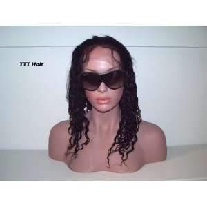  Indian Remy Wavy Lace wig 14in 1b