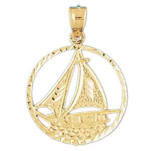   CleverEves 14K Gold Pendant Sailboat 2   Gram(s) CleverEve Jewelry
