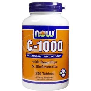  Now Foods  Vitamin C 1000, Time Released, Rose Hip, 250 