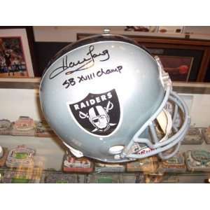 Howie Long Signed Raiders Rep Helmet Inscribed