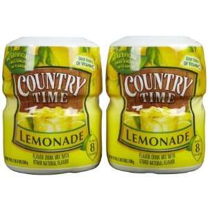ctry Time Lemonade drink Mix, 19 oz, makes 8 qt, 2 ct (Quantity of 4)