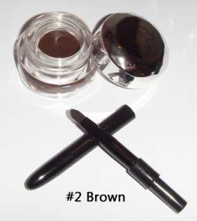 Black, Brown Waterproof Eye Gel Cream Eyeliner Brush  