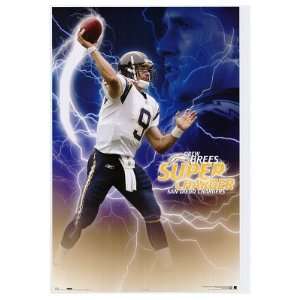  San Diego Chargers (Drew Brees) Sports Poster Print: Home 