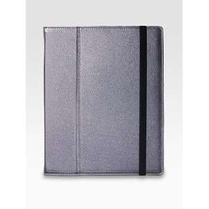    Graphic Image Leather iPad Case/Stand   Silver Electronics