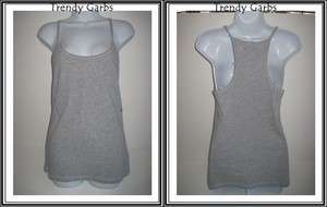 New American Eagle Outfitters girls T back gray tank top L  
