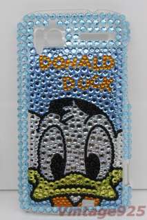 HTC Sensation 4G G14 Bling Disney Donald Duck Rhinestone Back Skin 