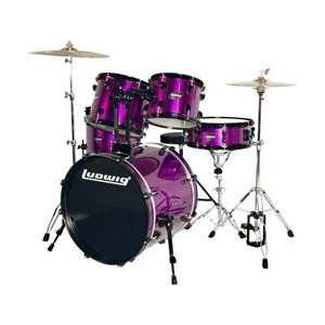  Ludwig Accent Cs Combo Exclusive 5 Piece Shell Pack Purple 