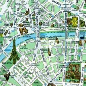  Paris Map Magnet