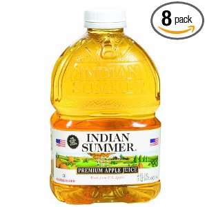 Indian Summer Premium Juice, Apple, 46 Ounce Containers (Pack of 8 