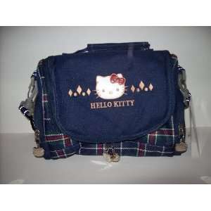  Hello Kitty Navy Plaid Lunch Bag Lunchbox Toys & Games
