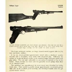 65 mm Luger Automatic Carbine Long Range Sight Handgun Pistol Gun 