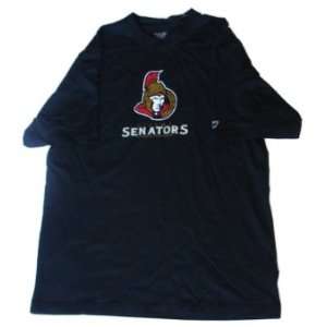  Ottawa Senators Mens Short Sleeve T Shirt Reebok Black (L 