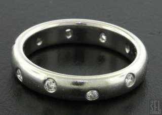   ETOILE PLATINUM .30CT VS1/F DIAMOND ETERNITY WEDDING BAND RING  